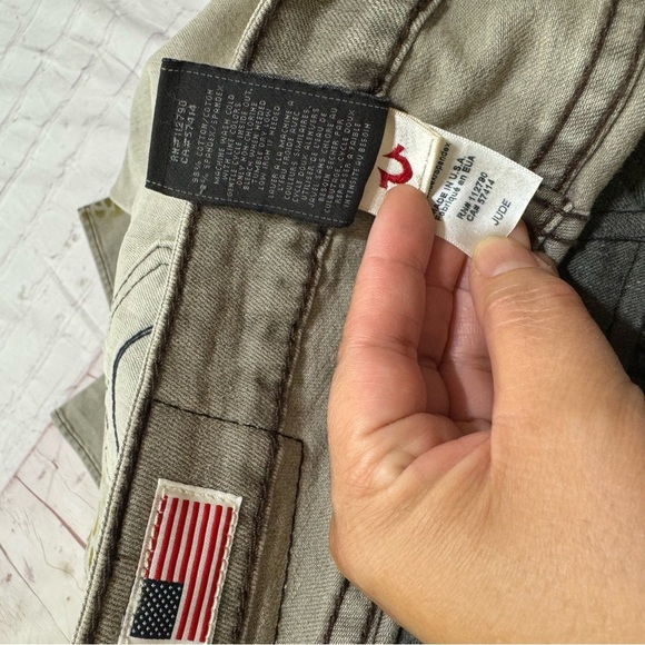 TRUE RELIGION BRAND JEANS “JUDE” Gray Leopard Print Women's Skinny Denims 24 NWT - Picture 4 of 16